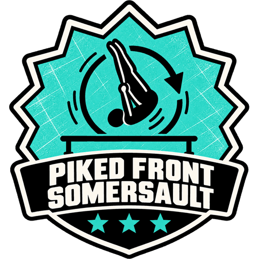 Piked Front Somersault award, not earned yet